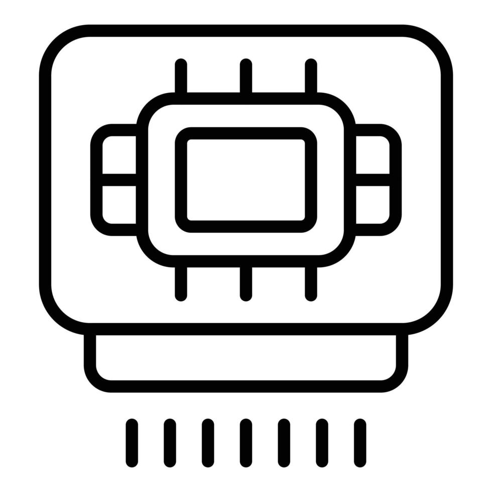 Trockner-Symbol Umrissvektor. Handmaschine vektor