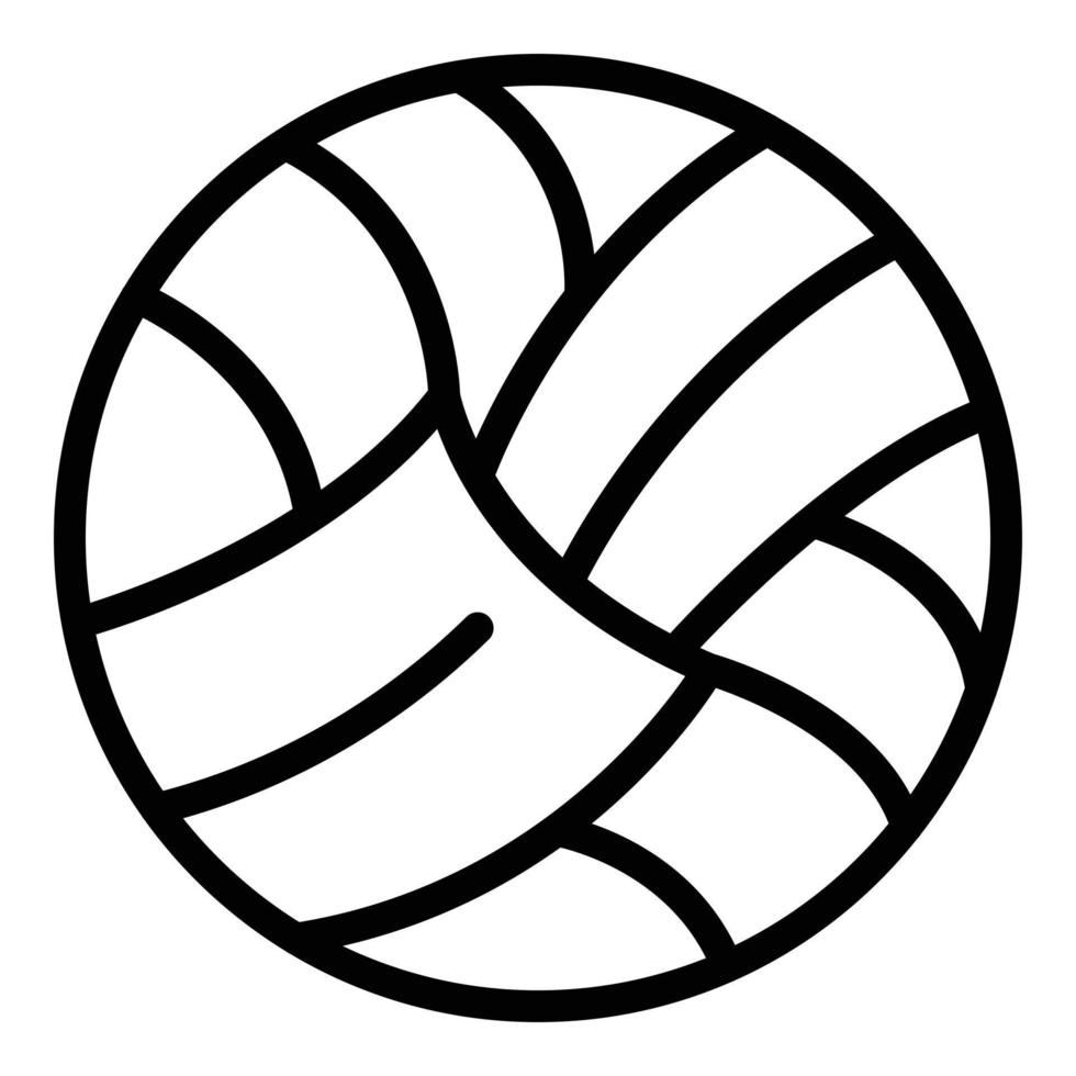 Spielball-Symbol Umrissvektor. Menübildschirm vektor