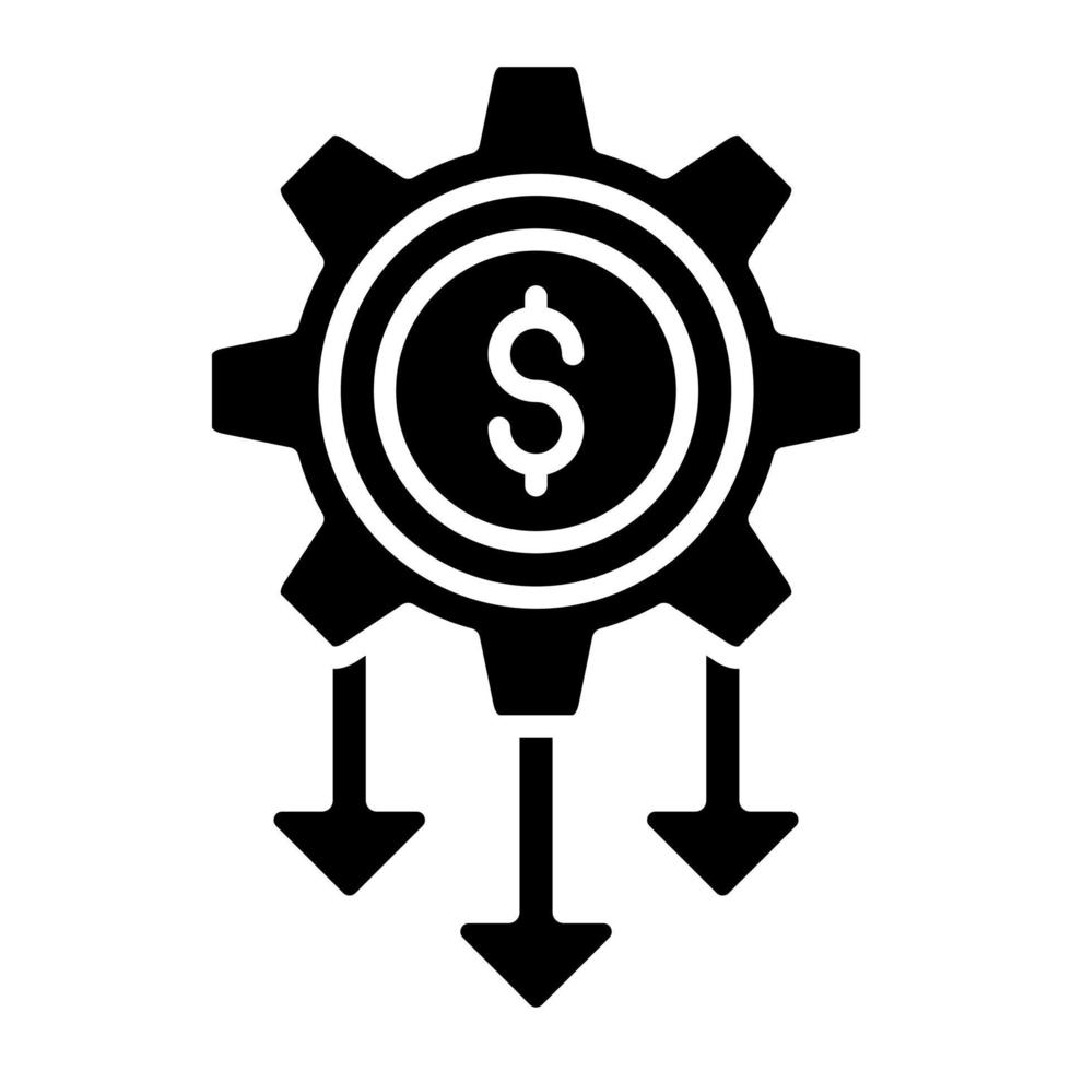 Symbol für niedrige Startkosten vektor