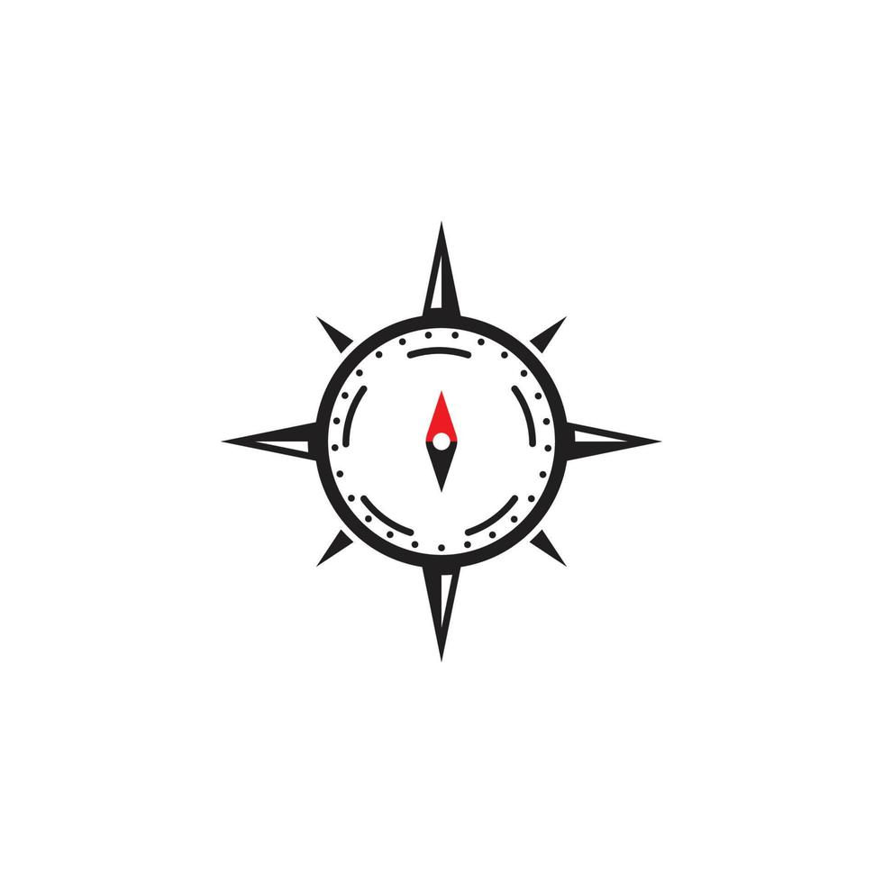 Kompass-Logo-Vorlage Vektor-Symbol vektor