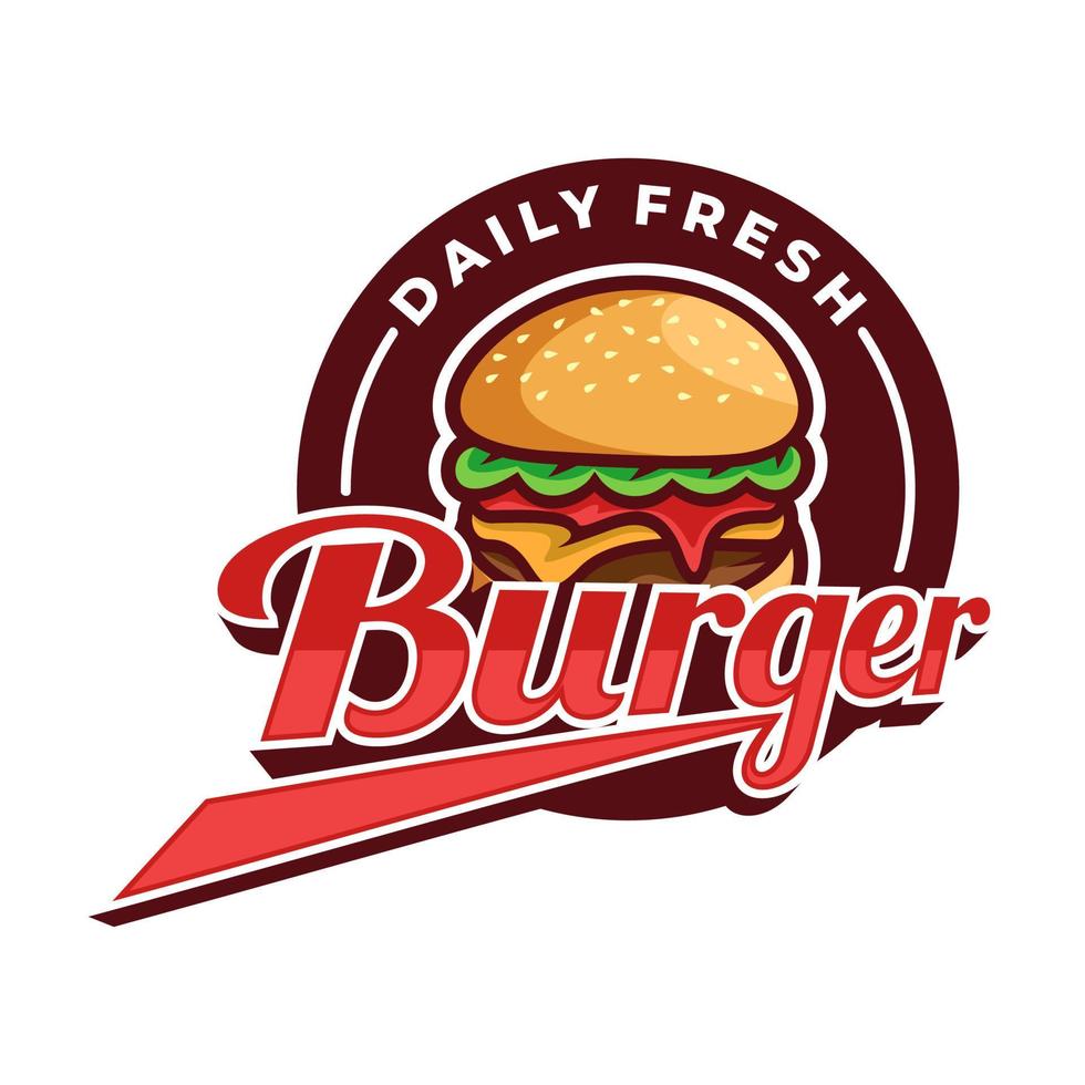 burger logotyp vektor design