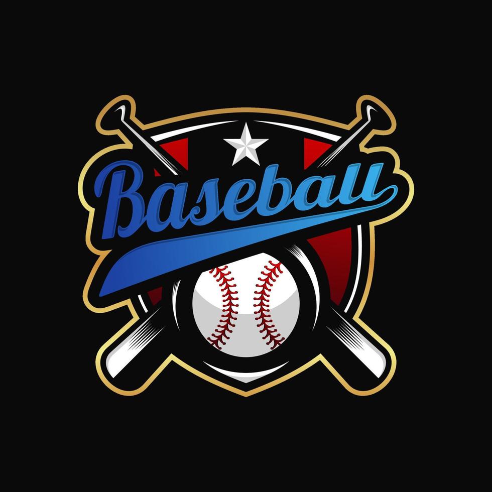 Baseball-Sport-Logo-Design vektor