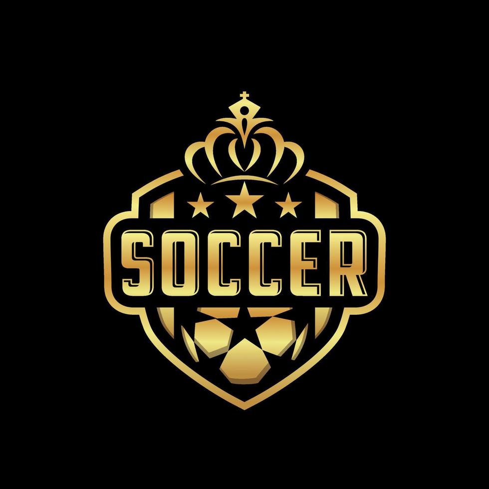 fotboll, fotboll klubb logotyp design vektor