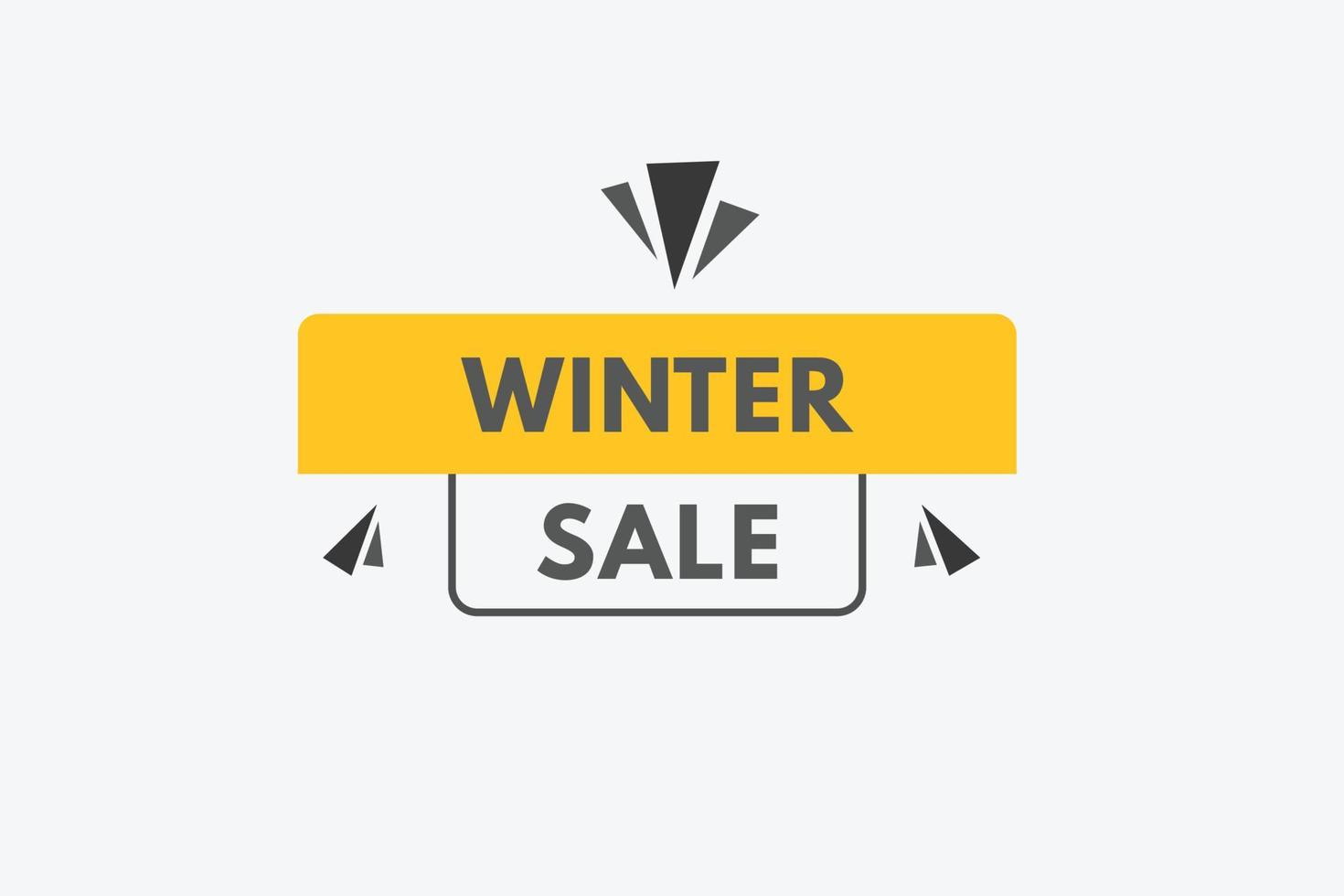vinter- försäljning knapp. vinter- försäljning tecken ikon märka klistermärke webb knappar vektor