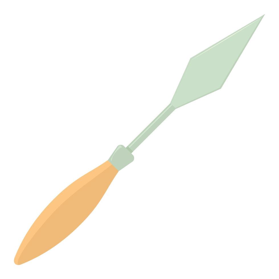 palett kniv ikon, tecknad serie stil vektor