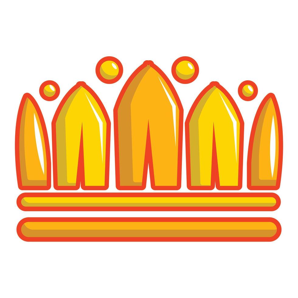 Earl Crown-Symbol, Cartoon-Stil vektor