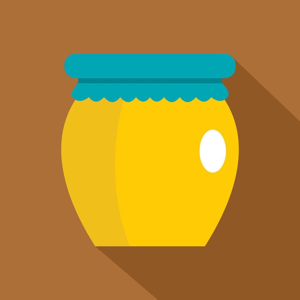 honung flytande Bank ikon, platt stil vektor