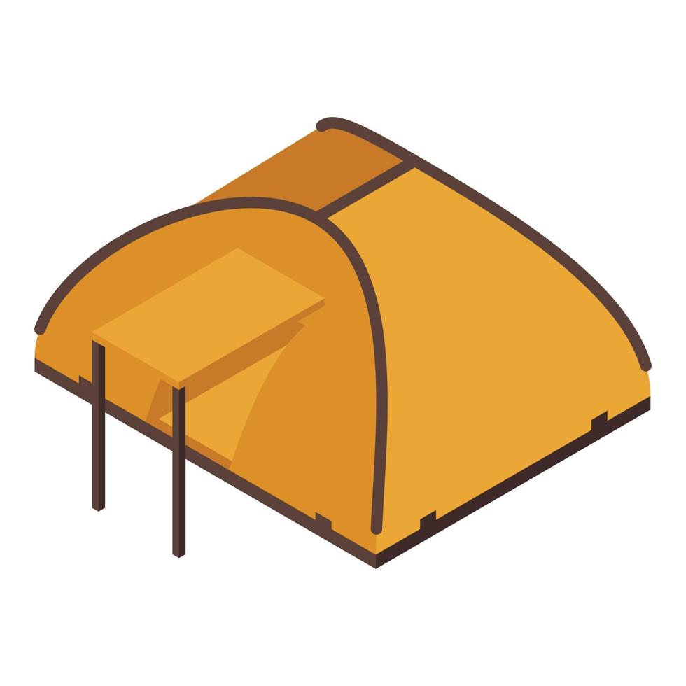 äventyr tält ikon isometrisk vektor. läger turist vektor
