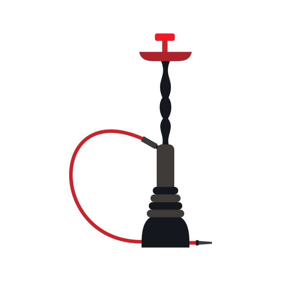 Shisha-Symbol, flacher Stil vektor