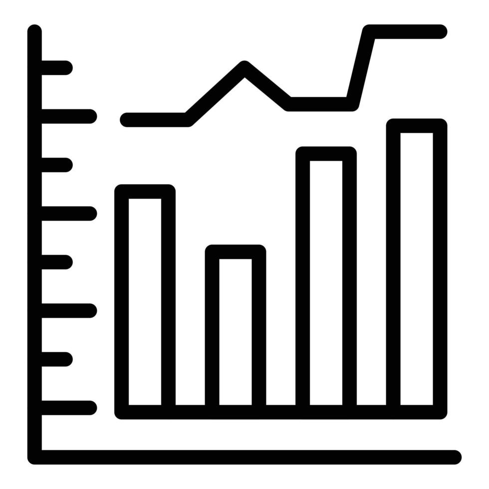 Business-Trend-Icon-Umrissvektor. SEO-Informationen vektor