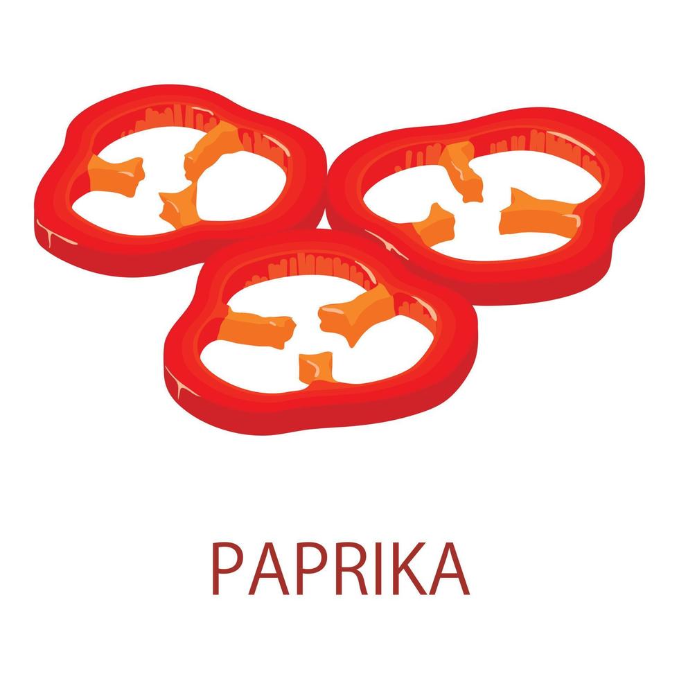 Paprika-Symbol, isometrischer Stil vektor