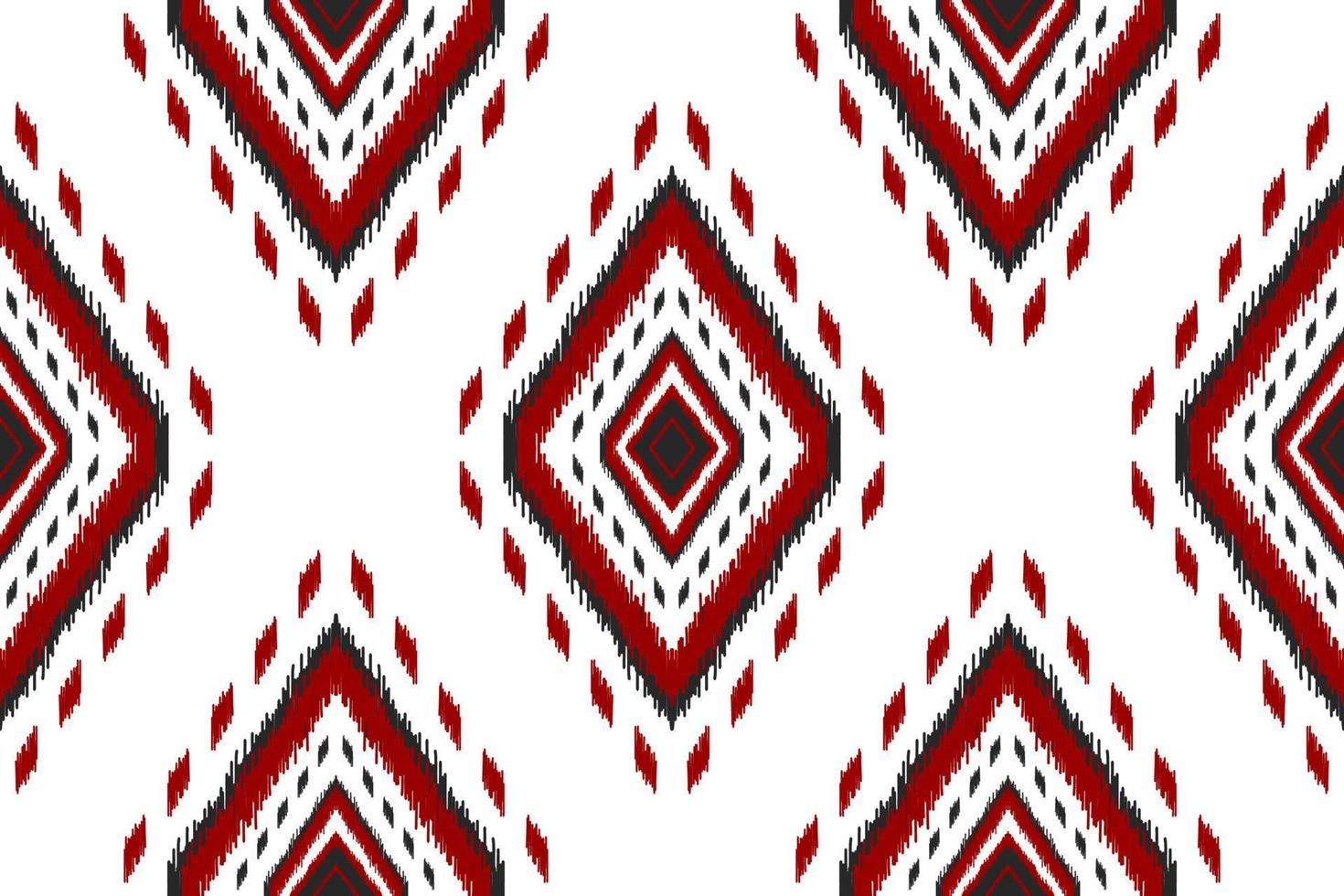 skön etnisk ikat konst. sömlös mönster i stam. aztec geometrisk prydnad skriva ut. vektor