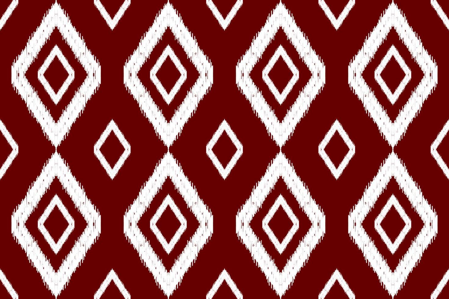 ethnisches ikat-nahtloses muster im stammes-. amerikanischer, mexikanischer Stil. Aztekischer geometrischer Ornamentdruck. vektor