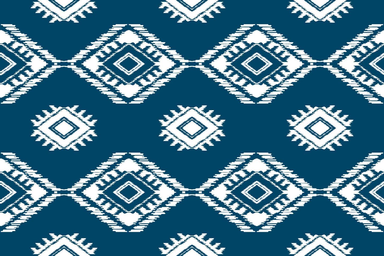 etnisk ikat sömlös mönster i stam. amerikansk, mexikansk stil. aztec geometrisk prydnad skriva ut. vektor