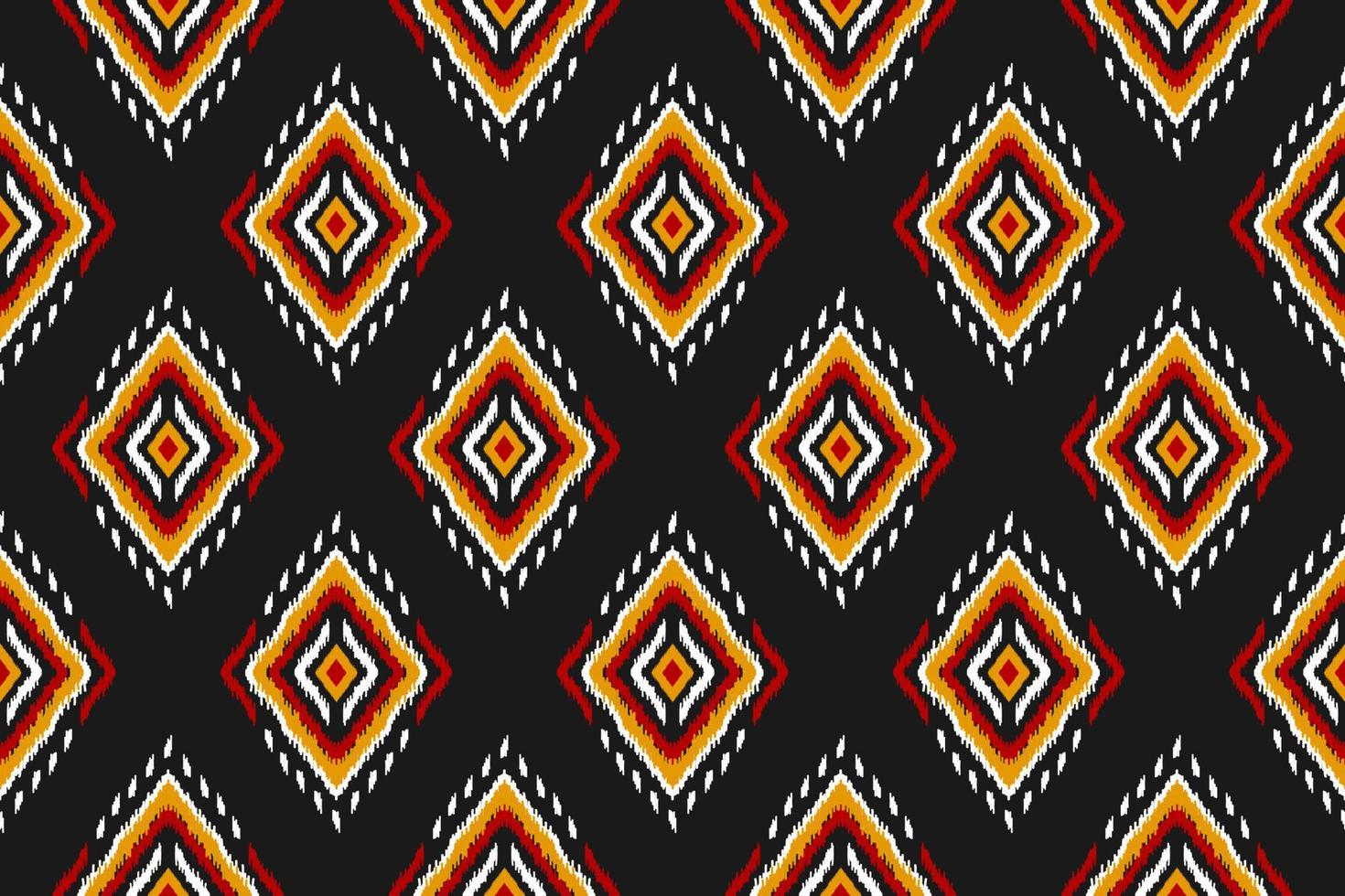 ethnisches ikat-nahtloses muster im stammes-. amerikanischer, mexikanischer Stil. Aztekischer geometrischer Ornamentdruck. vektor