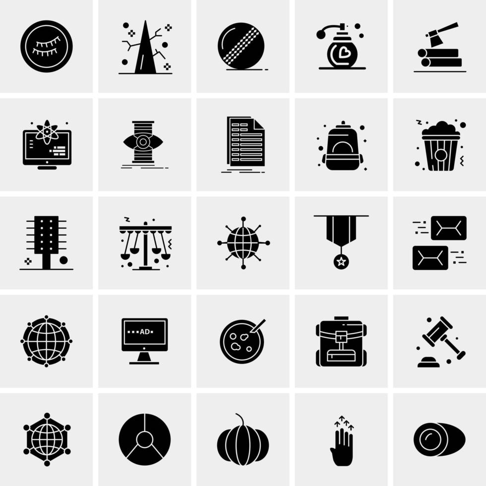 25 universelle Business-Icons Vektor kreative Icon-Illustration zur Verwendung in Web- und Mobilprojekten