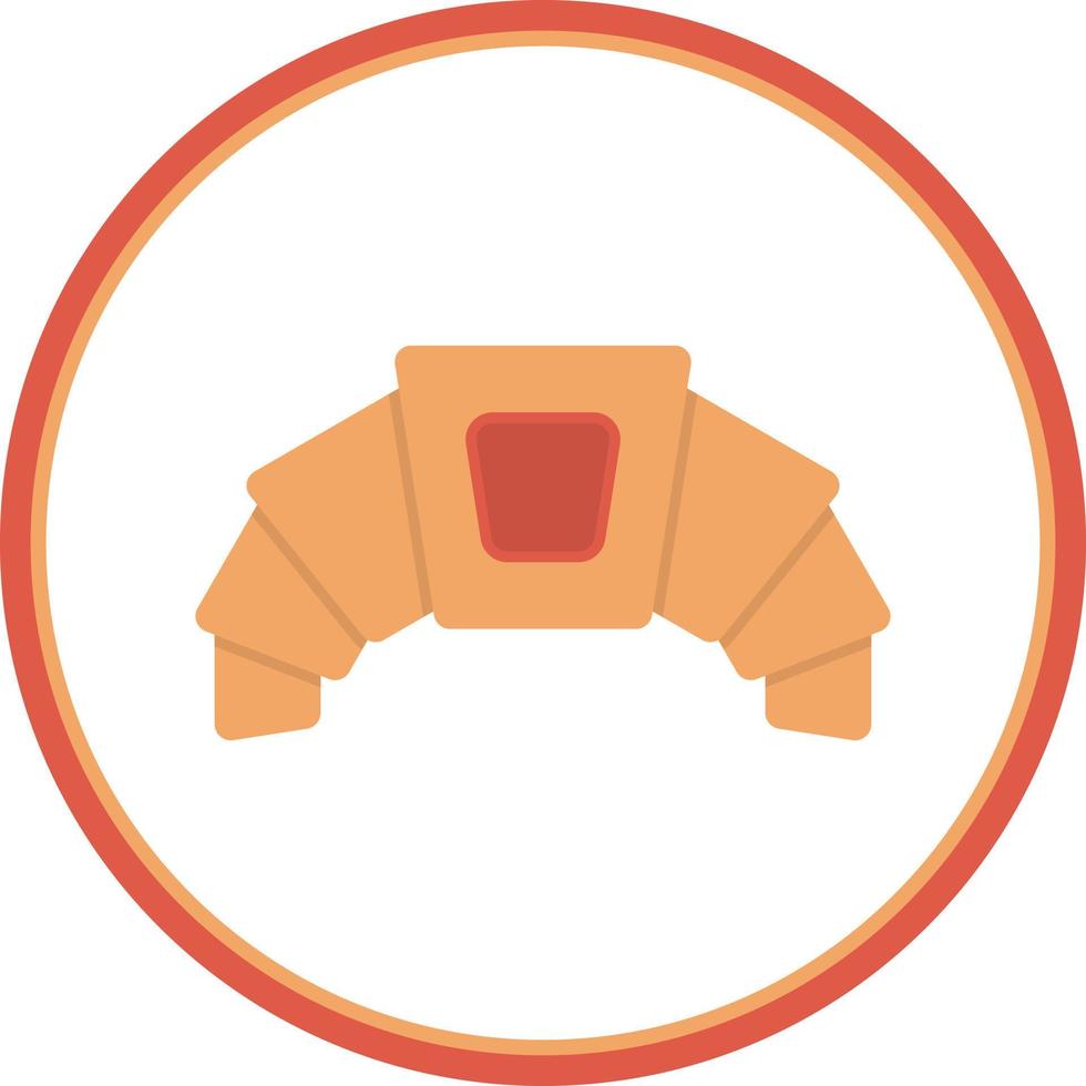 Croissant-Vektor-Icon-Design vektor