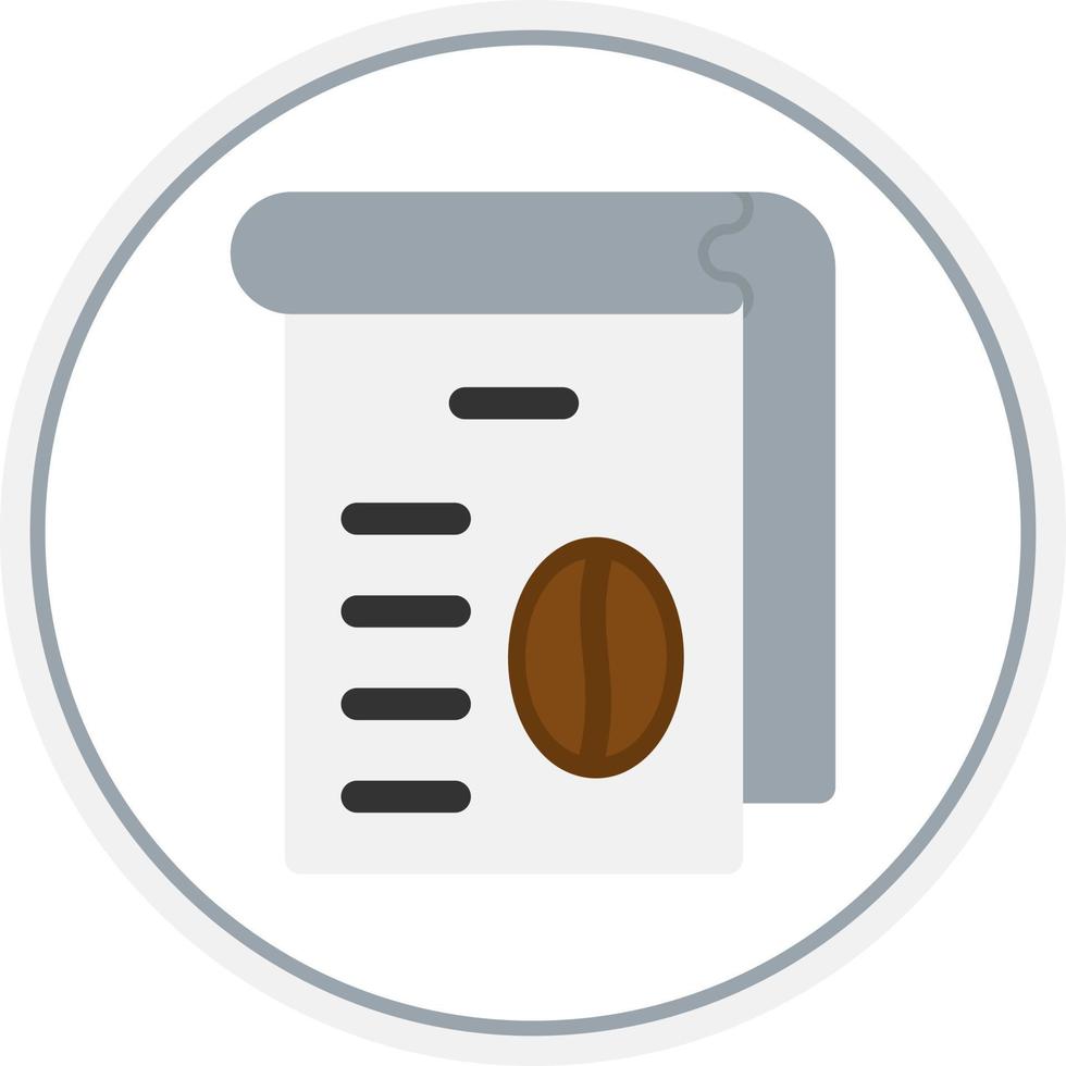 Kaffee-Menü-Vektor-Icon-Design vektor