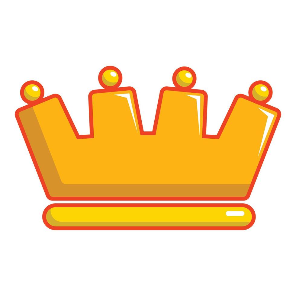 baron krona ikon, tecknad serie stil vektor