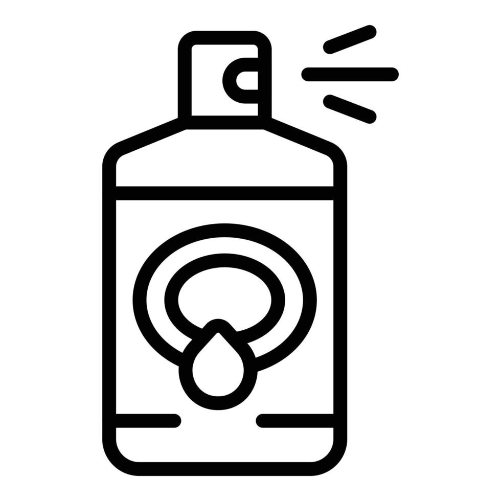 Coco Air Spray Symbol Umrissvektor. natürliche Kokosnuss vektor