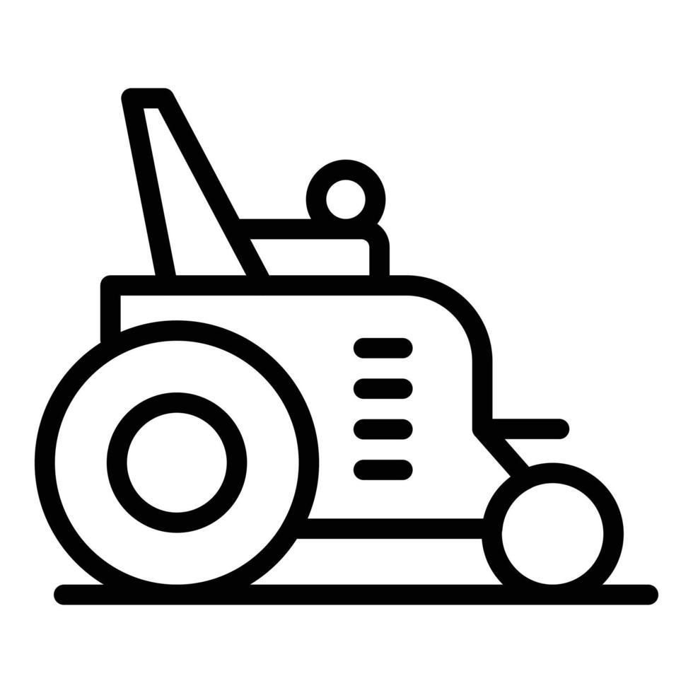 Kinderwagen Elektrorollstuhl Symbol Umrissvektor. Mobilitätskraft vektor