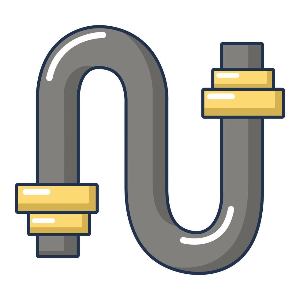 Kanalrohr-Symbol, Cartoon-Stil vektor