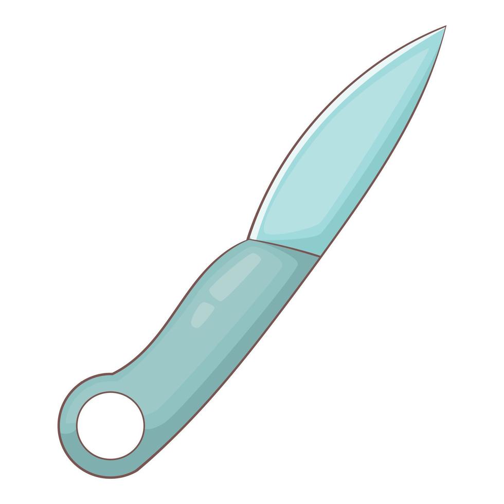 kniv ikon, tecknad serie stil vektor