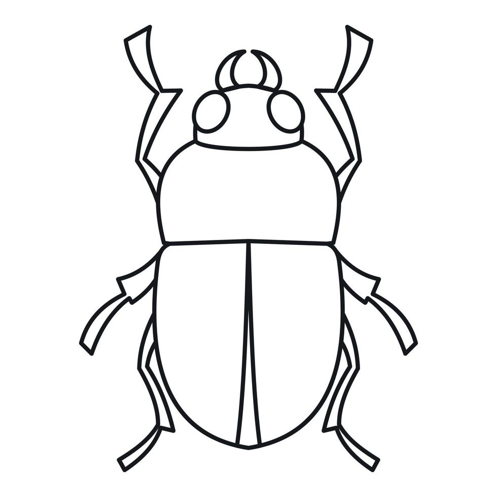 insekt ikon, översikt stil vektor