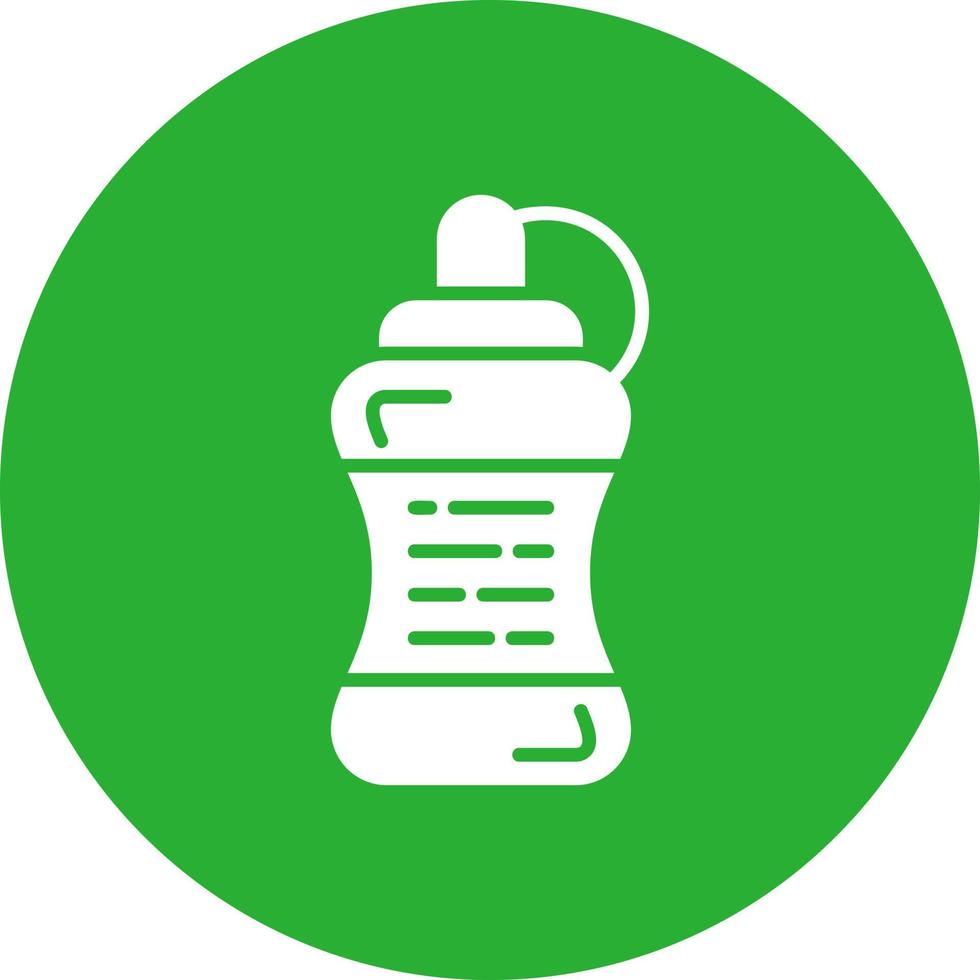 Wasserflasche kreatives Icon-Design vektor