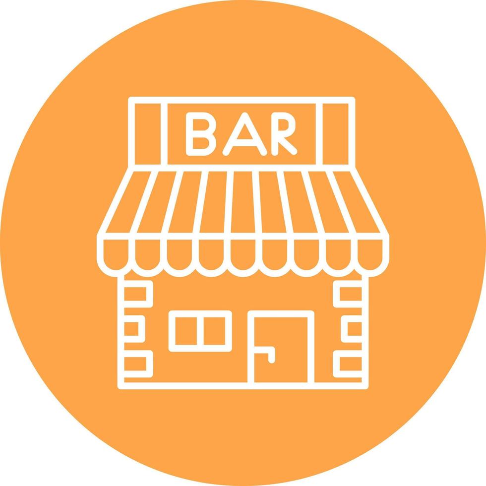 Bar-Shop kreatives Icon-Design vektor