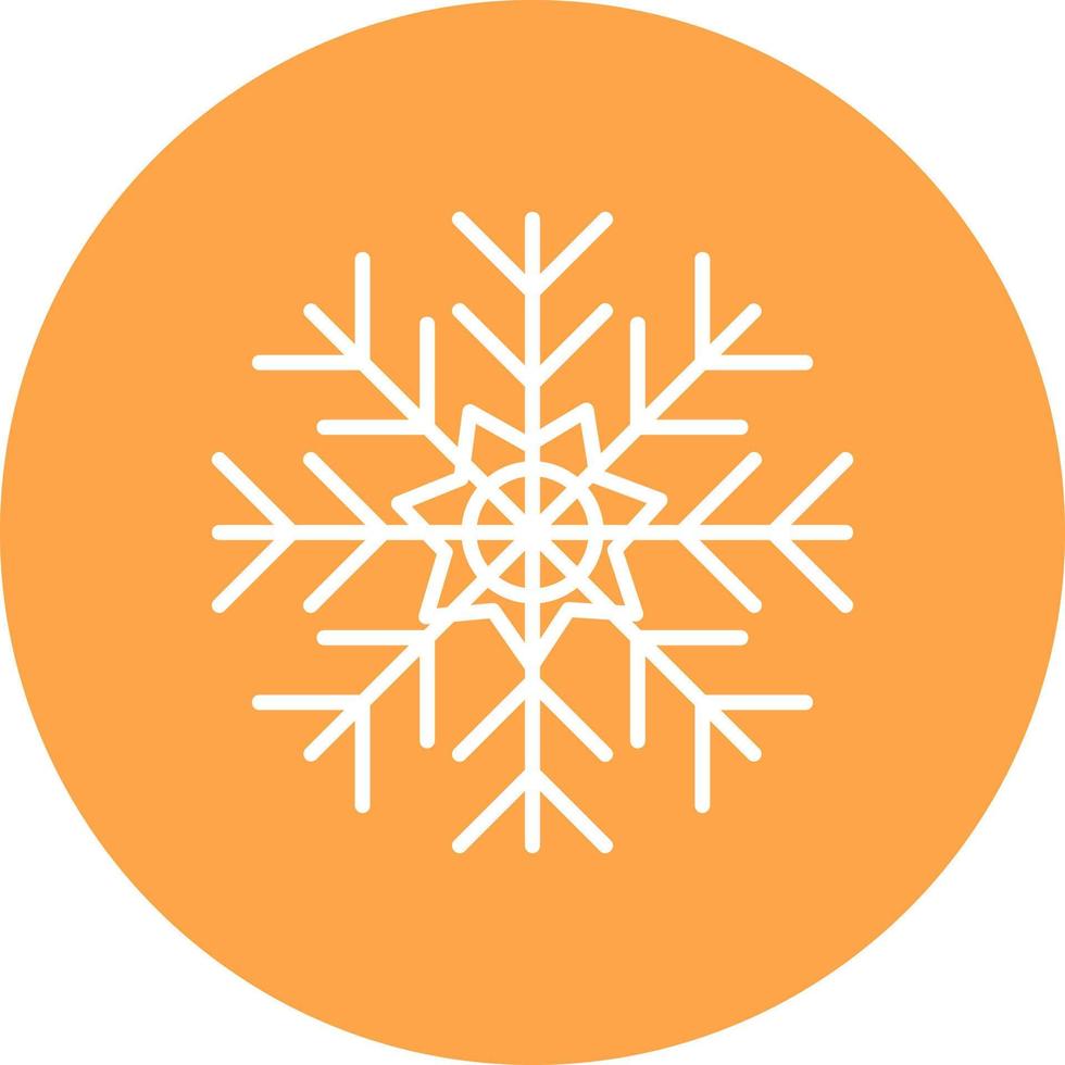 Schneeflocke kreatives Icon-Design vektor