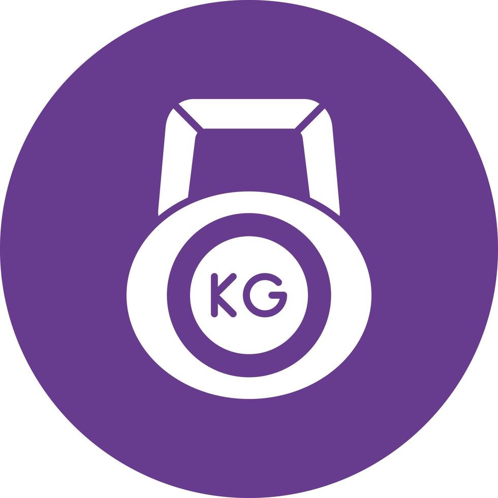 Kettlebell kreatives Icon-Design vektor