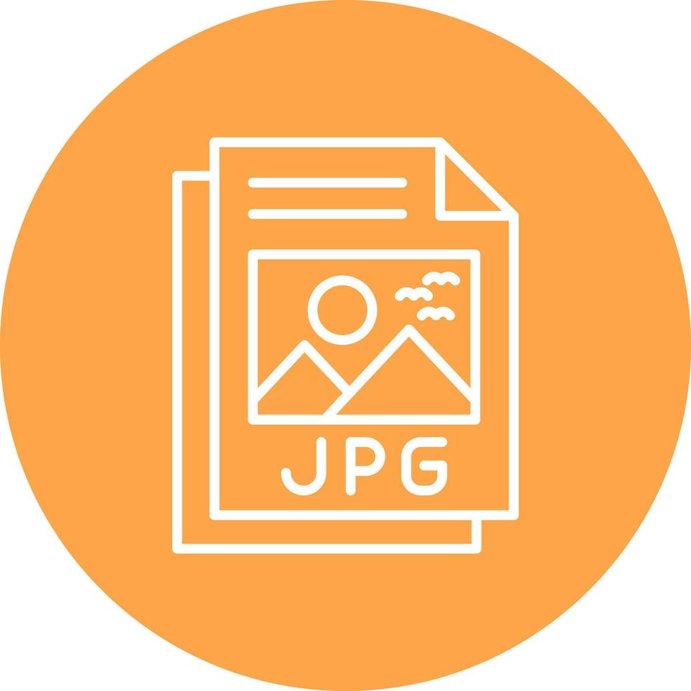 jpg-Datei kreatives Icon-Design vektor