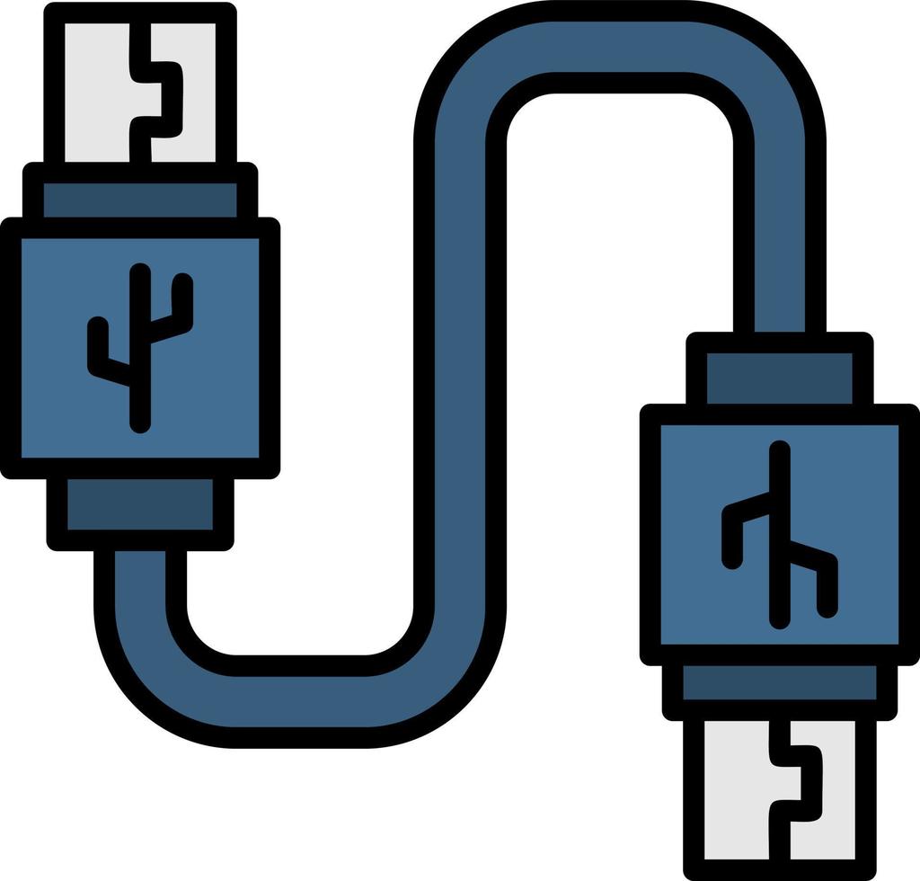 USB-Verbindung kreatives Icon-Design vektor