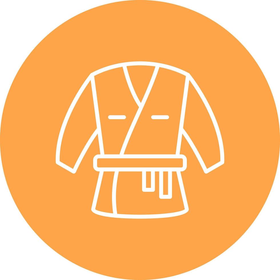 Kimono kreatives Icon-Design vektor