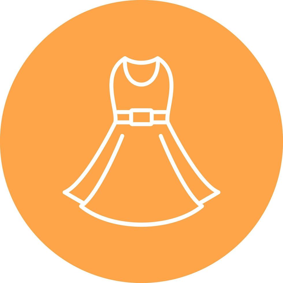 Kleid kreatives Icon-Design vektor