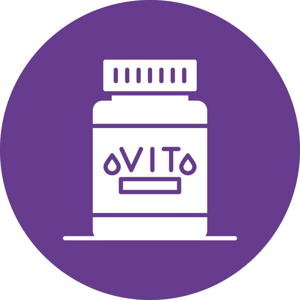 Vitamin kreatives Icon-Design vektor