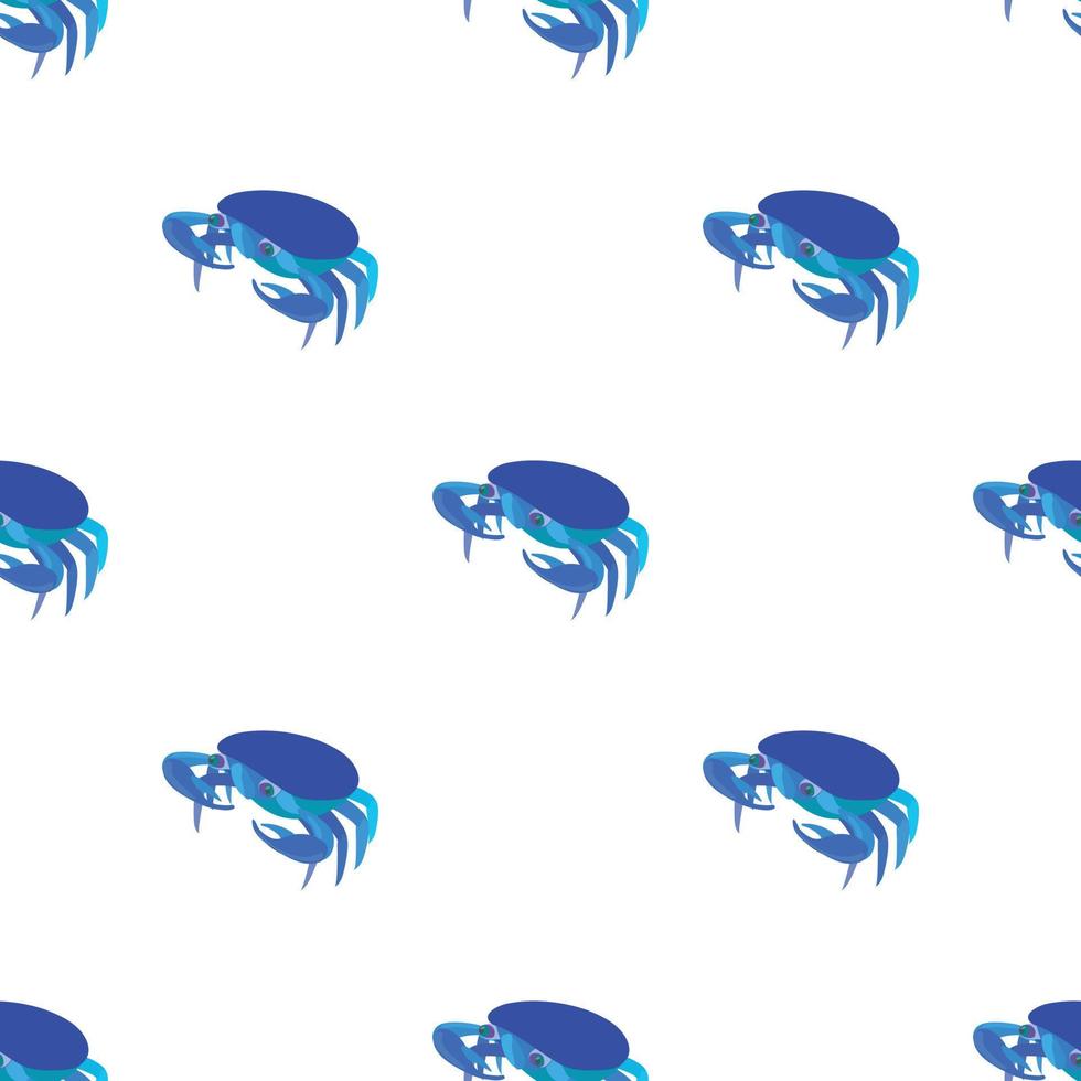 blå krabba mönster sömlös vektor