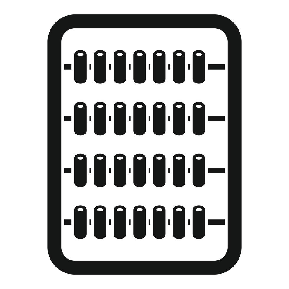 kulram ikon enkel vektor. matematik kalkylator vektor