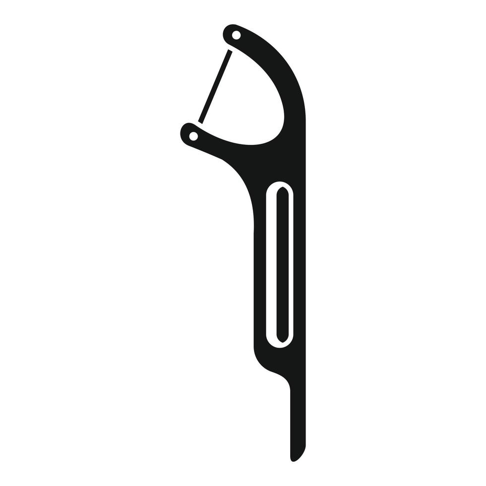 Kunststoff-Zahnstocher-Symbol einfacher Vektor. Pick-Stick vektor