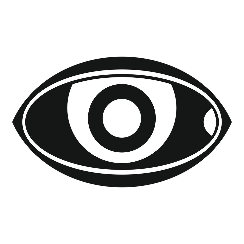 Augenansicht-Symbol einfacher Vektor. Vision sehen vektor