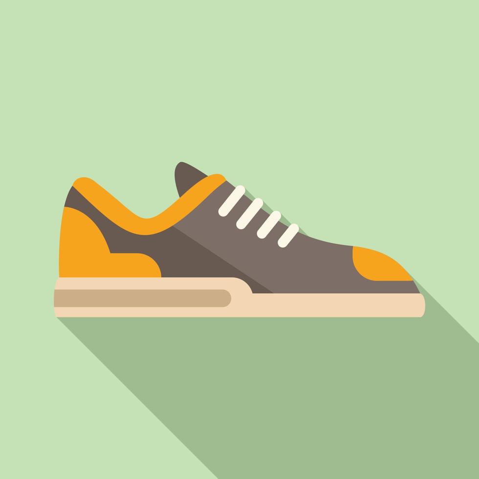 Flacher Vektor des Fitness-Sneaker-Symbols. Sportschuh