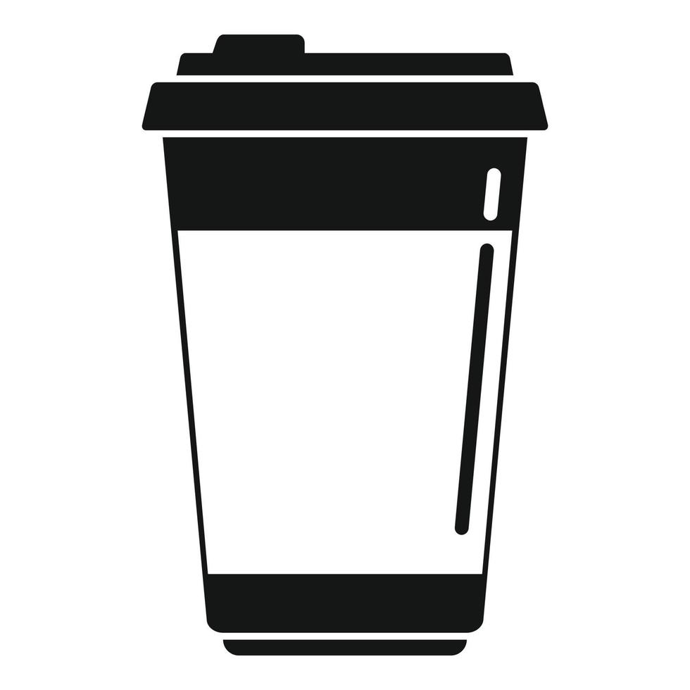 mjölk kaffe kopp ikon enkel vektor. espresso dryck vektor