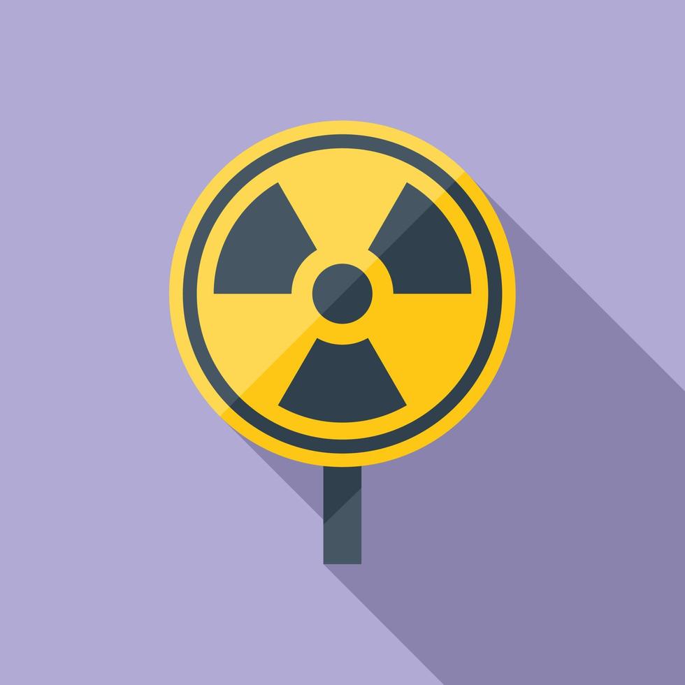 Kernenergie-Symbol flacher Vektor. globales Klima vektor