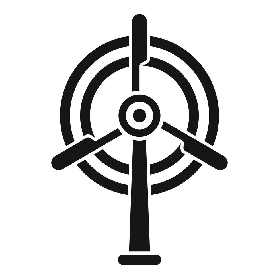 Windenergie-Symbol einfacher Vektor. Klimaerwärmung vektor