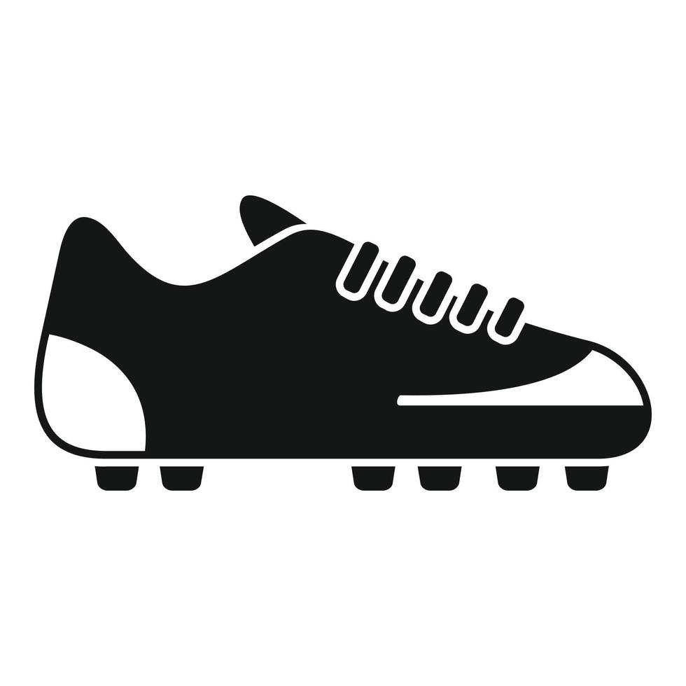 Match-Boot-Symbol einfacher Vektor. Fußballschuh vektor