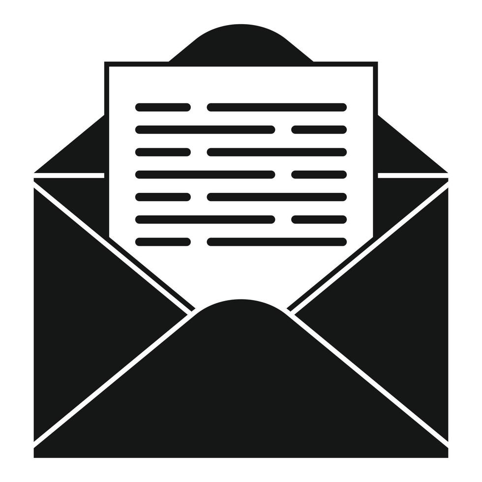 Briefumschlag Symbol einfacher Vektor. E-Mail-Brief vektor
