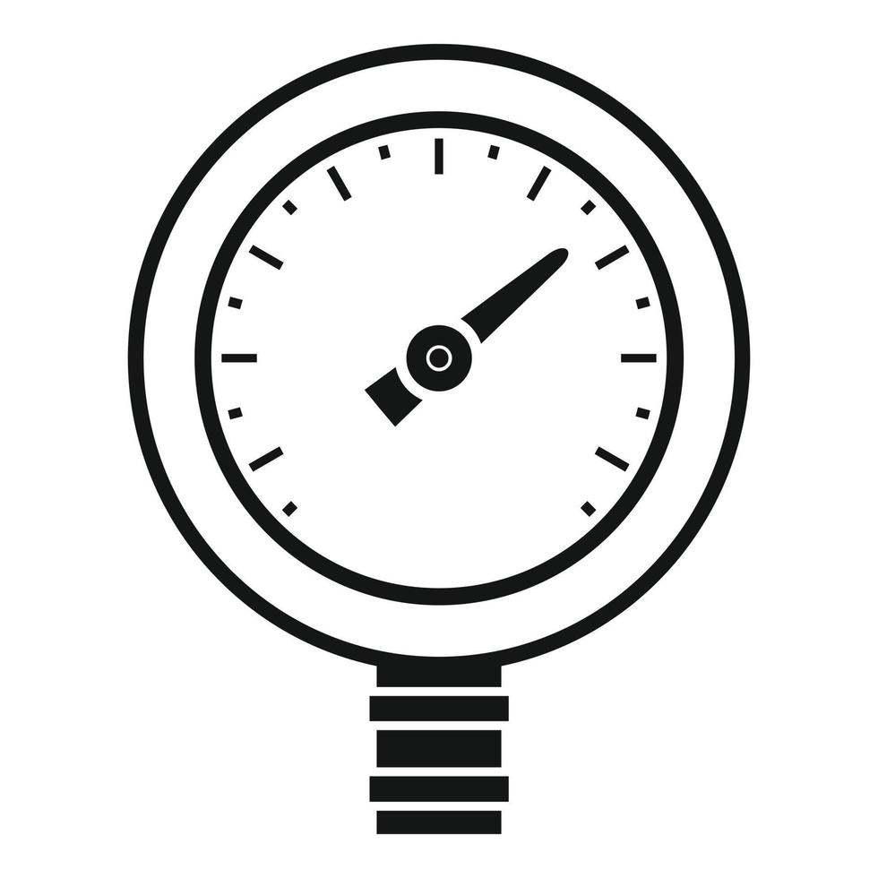 Gasmanometer-Symbol einfacher Vektor. Druckanzeige vektor