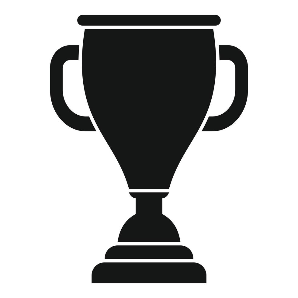 Sport Gold Cup Symbol einfacher Vektor. Gewinner-Trophäe vektor