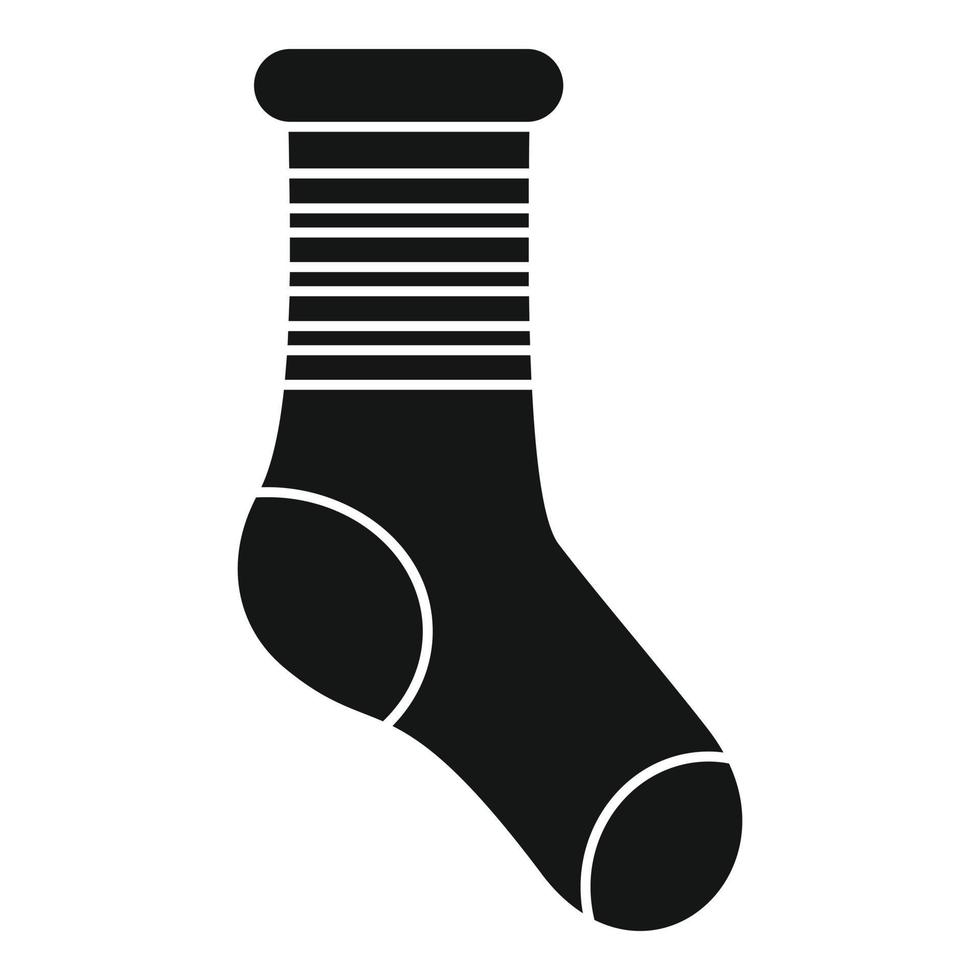 Symbol für kalte Socken einfacher Vektor. Wollsocke vektor